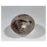 Frosted opalescent paperweight