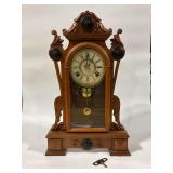 E. N. Welch wood clock