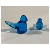 Pair of Ron Ray, 1989 bluebird of happiness figurines