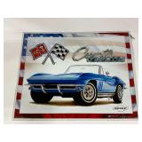 Corvette Stingray metal sign