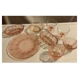 Pink Depression glass