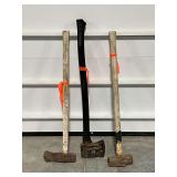 Chopper 1 axe, axe and sledge hammer