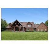 GRAND OAKS FARM SOPHISTICATED LOG RESIDENCE,  GUEST HOUSE & 85 ACRE EQUINE FACILITY