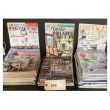 American Farm House, & Rustic Country And Cottages Magazines, Approx 30