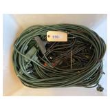 Six Outdoor Christmas Extension Cords And Junction Plug- Ins