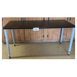 FAUX Wooden And Metal Utility Table 60"X26.5"X30"