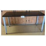 FAUX Wooden And Metal Utility Table 60"X26.5"X30"