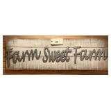 Metal Farm Sign, 40"X12"