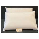 Two Queen Size Foam Pillows