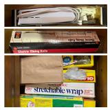 Drawer of Kitchen Wraps & Bag + Electric Carving Knife