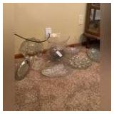 Miscellaneous Clear Glass pieces-bring box to pack