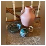 Pottery vase, bowl, jar