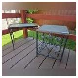 Outdoor Tables, 15 x 15 x 18h, 19 x 13 x 18h