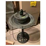 Approx 3’ tall plastic and metal fountain