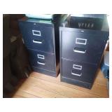 (2) two drawer file cabinets