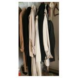 Ladies coats-one light weight suede 3/4 length, cashmere 3/4 length, London fog etc... Size 12 +/-???