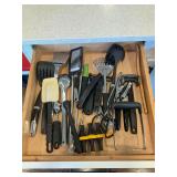 Stainless flatware and kitchen utensils