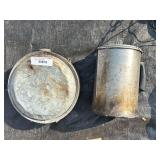 Antique canteen and vintage coffee pot