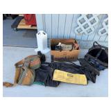 Empty tool bags and tool belts, corner protector