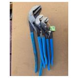 3 sets channel lock pliers