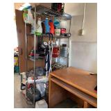 16D x 36L x 72H chrome welded metal shelf unit No contents