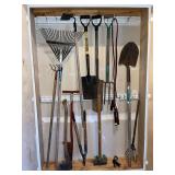 Gardening tools-shovels, loppers, hoe, maul etc...