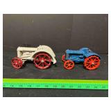 Two Fordson tractors