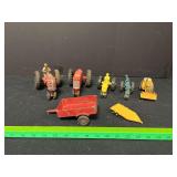 Various scale tractors/implements