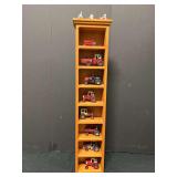 5x24 display shelf with 1:64 scale red tractors