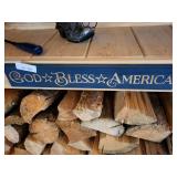 God Bless sign 22x4