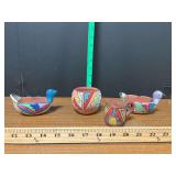 Four small pieces Native American pottery