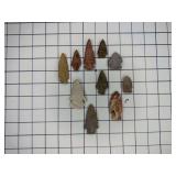 Assorted Arrowheads As Shown