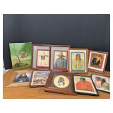 Ten pieces Native American wall art