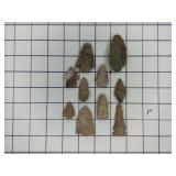 Assorted Arrowheads As Shown