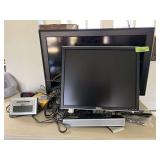 Bravia 32"  flatscreen tv, Dell comp monitor, keyboards, etc...