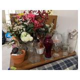 More vases and floral arrangements