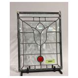 12.5 x 16 leaded glass panel