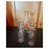 7 Swaner milk bottles