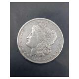 1891 CC Morgan Silver Dollar AU