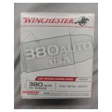 200 Rounds of Winchester 380 Ammo FMJ Ammo