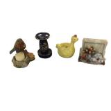Ceramic Bird and Rooster Figurines