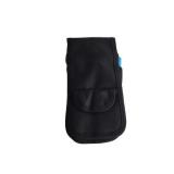 Black Fabric Case with Blue Pen and Scissors - Eve