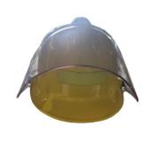 Yellow Safety Helmet with Clear Face Shield and Bl