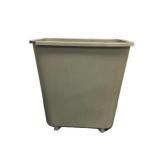 Grey Plastic Bin with Wheels