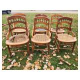 6 Cained chair