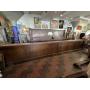 ALL WOOD VINTAGE BAR COUNTER AND BAR BACK