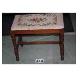 Needlepoint Piano Bench