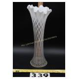 Fenton Diamond Point Vase