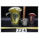 Yellow Aluminum PItcher--Small Aluminum Pitcher