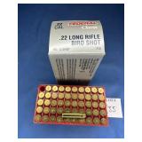 (50) .22 LONG RIFLE BIRD SHOT CARTRIDGES